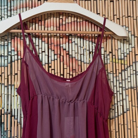 Urban Outfitters Sparkle & Fade Empire Mini Slip Dress, Pink/Rose, Large - Picture 8 of 13